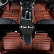 Alfombrillas universales para coche, alfombras delanteras y traseras, color marrón, para todo tipo de clima, 5 uds. 2024 - compra barato
