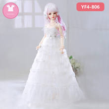 Vestido da mini supia bjd 1/4, roupas de menina, acessórios de boneca bonita, luodoll oueneifs chinabjd 2024 - compre barato