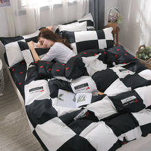 Solstice Fashion Cartoon Style Bedding Set Duvet Cover Bed Flat Sheet Pillowcase Quilt Cover Bed Linen 3/4Pcs Queen King Size 2024 - buy cheap