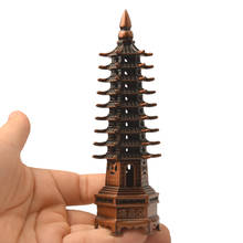 Feng Shui Zinc Alloy 3D Model Chinese Wenchang Pagoda Tower Crafts Statue Souvenir Home Decoration Metal Handicraft 2024 - buy cheap