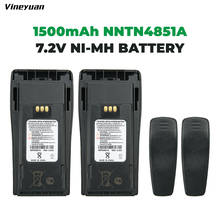 2X NNTN4497CR 1500mAh NÍQUEL Bateria para Motorola CP200 PR400 EP450 EP450S DEP450 CP150 CP140 CP160 CP180 CP250 GP3688 GP3188 2024 - compre barato