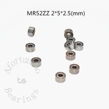 Bearing 10pcs MR52ZZ 2*5*2.5(mm) free shipping chrome steel Metal Sealed High speed Mechanical equipment parts 2024 - buy cheap