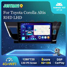 Newest Android 10.0 Car Radio For Toyota Corolla Altis RHD LHD 2014-2016 GPS Stereo Auto Player Carplay 6G 128G DSP No 2 din DVD 2024 - buy cheap