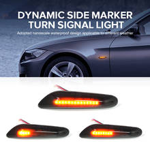 1 пара автомобильных указателей поворота светодиодный индикатор поворота мигалка сигнальная лампа боковой маркер для BMW E90 E91 E92 E93 E60 E87 E82 E46 2024 - купить недорого
