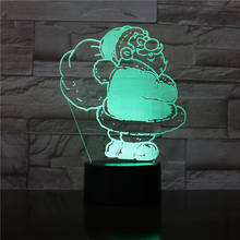 Luminaria Novedad Led 3D para niños, lámpara de regalo de Navidad, Santa Claus, luz para sala infantil, novedad, 1610 2024 - compra barato