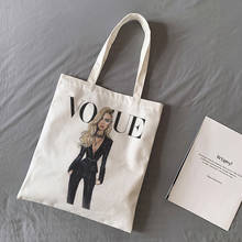 New Sexy Fashion Brand Blonde Girl Printing VOGUE Shoulder Canvas Bags Beautiful Harajuku Street Handbag Wallet Women Bag 2024 - buy cheap