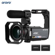 Ordro-câmera de vídeo digital wi-fi 4k, filmadora dv, 30mp, 16x, zoom digital, ir, visão noturna, 3 modos, ips, lcd 2024 - compre barato