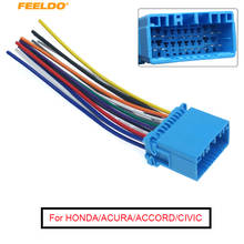 FEELDO 1PC Car Aftermarket Audio Radio Stereo Wiring Harness For HONDA/ACURA/ACCORD/CIVIC/CRV Installation #AM2244 2024 - buy cheap