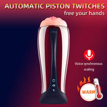 Automatic Sucking Masturbation Cup Glans Stamina Trainer Vibrator Silicone Pocket Pussy Piston Artificial Vagina Sex Toy for Man 2024 - buy cheap