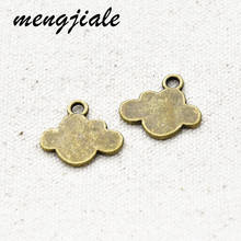 Abalorios en forma de nube, 12 Uds., tono Bronce Antiguo, 18x20x2,5mm 2024 - compra barato