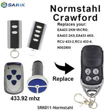 Normstahl CRAWFORD RCU 433 2K / RCU 433 4K remote control rolling code 433,92 MHz garage door gate remote control 2024 - buy cheap