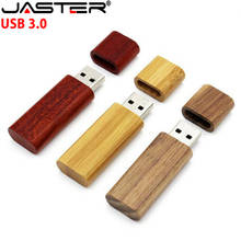 JASTER USB 3.0 5PCS free logo Wooden bamboo USB flash drive pen driver wood pendrive 4GB 8GB 16GB 32GB 64GB USB Flash drive gift 2024 - buy cheap