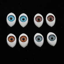 4 Color Oval Hollow Back Plastic Eyes For Doll Mask DIY 6mm 8pcs/set 2024 - buy cheap