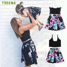 2020 New Mother And Daughter Dress Summer Floral Woman Girls Party Dresses Family Match Clothes Mom And Me Dress 2024 - buy cheap