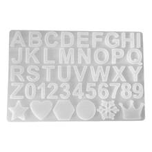 Crystal Epoxy Resin Mold Alphabet Letter Number Pendant Casting Silicone Mould DIY Crafts Jewelry Making Tools 2024 - buy cheap