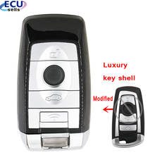 Modified Luxury For BMW CAS4 F 3 7 5 Series E90 E92 E93 E91 X5 4 Button Smart Remote Key Shell Case Fob Car Key New Arrive 2024 - buy cheap