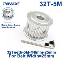 POWGE Arc HTD 5M 32 Teeth Synchronous Timing Pulley Bore 8/10/12/14/15/16/17/18/19/20/25mm for Width 25mm HTD5M Belt 32Teeth 32T 2024 - buy cheap