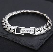 New arrival 100% real silver bracelet man breacelets buddhism 20cm 2024 - buy cheap