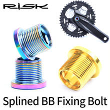 RISK 2pcs M15*12mm MTB Road Bike Spline Bottom Bracket Bolt Titanium Alloy Spline BB Waterproof Dust-proof  Bottom Bracket Screw 2024 - buy cheap