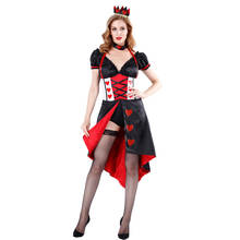 Alice in Wonderland Red King Empress Fairy Tale Cosplay Halloween Cosplay Party Performance Ball Queen Costume 2024 - buy cheap