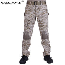 VULPO Camouflage Combat Pants Men Trousers Tactical Army Pants With Removable Knee Pads Desert Digital 2024 - buy cheap