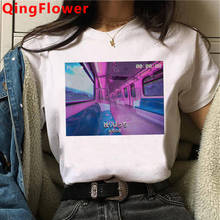 Эстетическая футболка Vaporwave Harajuku 90s, женская футболка Y2K Ullzang Grunge, модная уличная футболка, корейский стиль, женские футболки 2024 - купить недорого