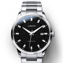 LOBINNI-Reloj de pulsera para hombre, accesorio masculino de pulsera resistente al agua con mecanismo automático, complemento mecánico de marca superior suizo de lujo 2024 - compra barato