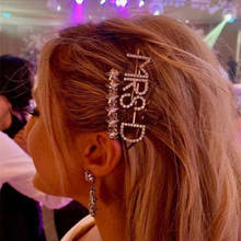 Luxury Bridal Letters Hair Pin Rhinestone Letter Hair Clip MRS A-Z for Ladies Crystal Wedding Hair Pins Headwear 2024 - buy cheap