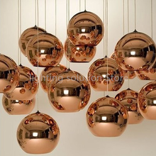 Modern LED Chrome Gold Copper Glass Globe Round Ball Pendant Lights Hanging Lighting for Dining Room Hanglamp Lamp 2024 - buy cheap