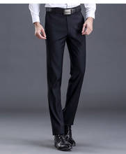 Pijtrl calças masculinas de qualidade, clássica, formal, justa, casual, profissional, para negócios, escritório 2024 - compre barato