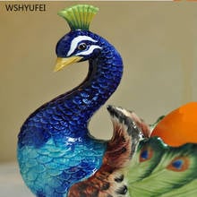 1pcs ceramic peacock fruit snack tray gift bedroom living room decoration home living room decoration kitchen supplies 2024 - buy cheap