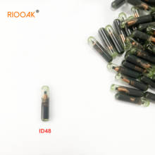 Riooak-chave de carro id48 com chip t6 desbloqueado, clone, chip para vw, audi, seat, skoda, porsche, honda, vvdi e kd 2024 - compre barato
