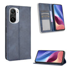 Funda plegable de cuero liso para Xiaomi Poco F3, M3, X3, NFC, Mi 11, Redmin, Note 10, 4G, 9T, 5G, K40 Pro, 9C, 9A 2024 - compra barato