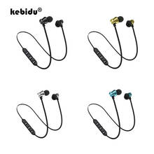 Kebidu-fone de ouvido com microfone embutido, bluetooth, atração magnética, à prova d'água, esportivo, cabo de carregamento, para iphone 2024 - compre barato