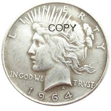 Date 1964-D Peace Dollar Silver Plated Copy Coin 2024 - buy cheap