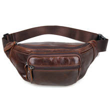 Fashion Men Women Genuine Leather Fanny Bag for Phone Pouch Male Real Leather Messenger Bags Fanny Pack Male Travel Waist Bag 2024 - buy cheap