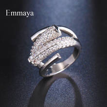 Emmaya Fashion Arrival Delicate Spiral Appearance Ring For Women&Girls Personality CZ Ornament Dinner Dress-Up Elegant Gift 2024 - buy cheap