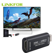 LiNKFOR HDMI-compatible to USB2.0 Live Video Capture Card Recorder Game/Video Live Streaming Video capture for PS4 Game OBS Live 2024 - buy cheap