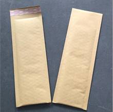 Envelope com plástico bolha para transporte, saquinho de papel kraft estilo longo com plástico bolha para envio postal, 50 unidades 2024 - compre barato