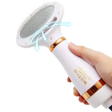 2 em 1 portátil pet cão secador de cabelo cão grooming pente animal gato secador de cabelo escova de baixo nível de ruído elétrico ventilador de cabelo escova 2024 - compre barato