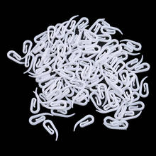 100pcs/Set Curtain Hanging Hooks Ring Window Curtain Hanger Hooks White Plastic Curtain Hook For Car Home Office Curtain 2024 - buy cheap