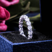 Joyería de lujo con incrustaciones de circonia cúbica AAA para mujer, anillos de compromiso de boda, regalo para mujer, anillos elegantes a la moda 2020 2024 - compra barato