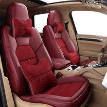 FUZHKAQI-fundas de asiento de coche de cuero personalizadas, para BMW serie 7, F01, F02, F03, F04, G11, G12, E65/66, X1, E84, F48, F49 2024 - compra barato