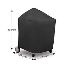 New 107X84X102cm Black Waterproof BBQ Cover BBQ Accessories Grill Cover Anti Dust Rain Gas Charcoal Barbeque Grill For Weber Gri 2024 - купить недорого