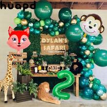 Globo de helio de animales de la selva para niños, decoración de fiesta de cumpleaños de safari, suministros temáticos de zoo, Tigre, León, 1 ud. 2024 - compra barato