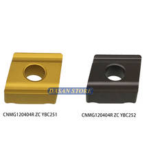 10PCS CNMG120408R ZC CNMG120404L YBC251 YBC252 High Quality Carbide Inserts CNC Lathe Turning Blade Cutter TOOL for Steel 2024 - buy cheap
