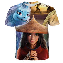 3D Raya And The Last Dragon Kids T Shirt Boy Girls Graphic Funny T-Shirt Novelty Fashion Trend Teenagers Baby Tops 2024 - buy cheap