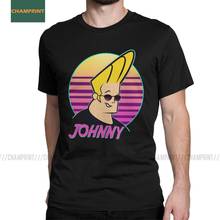 Johnny Bravo Wave Men's T Shirt Pretty 90s Cartoons Pop Glasses Cartoon Vintage Tee Shirt Short Sleeve T-Shirt Cotton Big Size 2024 - buy cheap