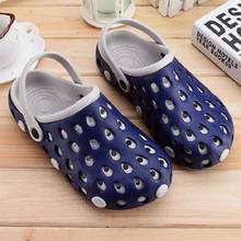 Summer Men's Home Slippers Clogs Quick Dry Flip Flops Male Garden Shoes Cheap Beach Sandals Mules Antiskid Bathroom Slipper 2020 2024 - buy cheap