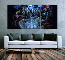 3 pçs starcraft mesa redonda kerrigan jim raynor jogo poster fotos quadros da lona para decoração de casa arte da parede 2024 - compre barato